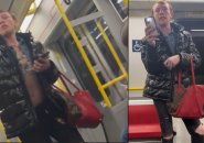 Man with red and brown Louis Vuitton handbag wanted for Red Line attack