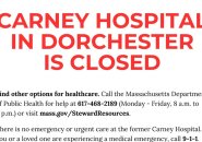 Message from Boston Police: Carney Hospital is gone