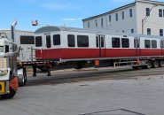 Old Red Line car right on Dorchester Avenue