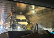 A stuck truck in Sumner Tunnel