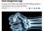 Boston Globe oped article illustrated with an AI-generated X-ray image showing a wrist with three, rather than two, bones