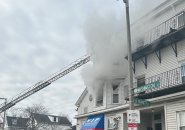 Fire on Washington Street in Jamaica Plain