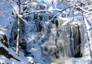 Frozen waterfall