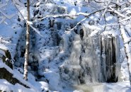 Frozen waterfall