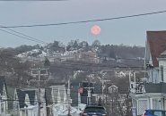 Wolf moon over Roslindale