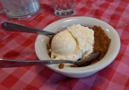 Indian pudding at Durgin-Park