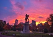 Sunrise over the Public Garden