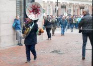 Tuba player near Faneuil Hall