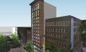 Architect's rendering of proposed 104 Canal St. hotel