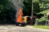 Lamborghini goes up in flames on Neponset Valley Parkway