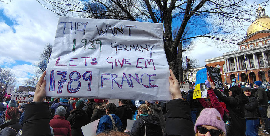 Sign: They Want 1939 Germany, Let's Give 'Em 1789 France