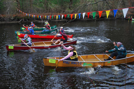 Water race on the Charles