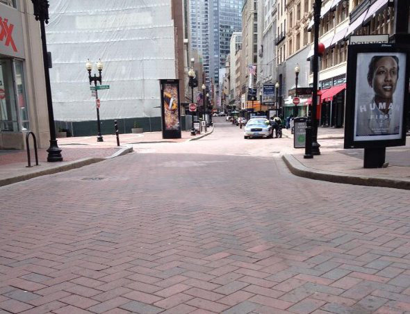 Downtown Crossing at noon. Photo by Gary Waldeck.