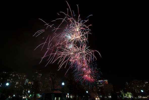 Fireworks over the Common