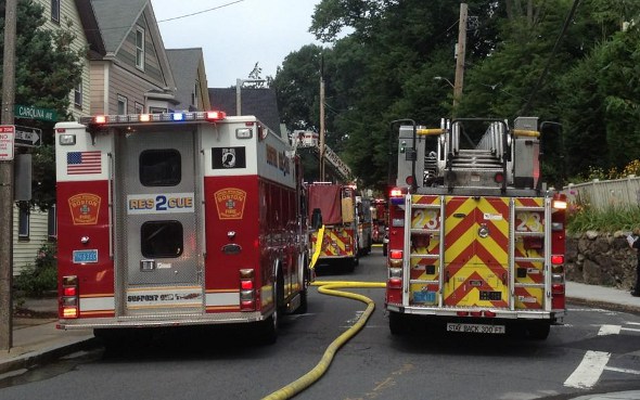 Fire in Jamaica Plain