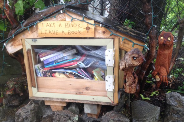 tiny library in Jamaica Plain