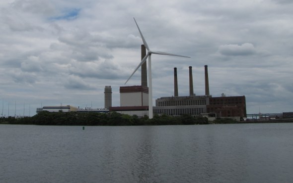 Mystic River power plant