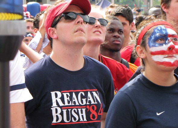 Fan with Reagan T-shirt