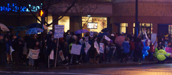 Pro-police rally in West Roxbury