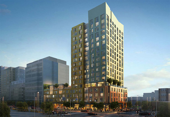 Proposed residential building on Boylston Street in the Fenway