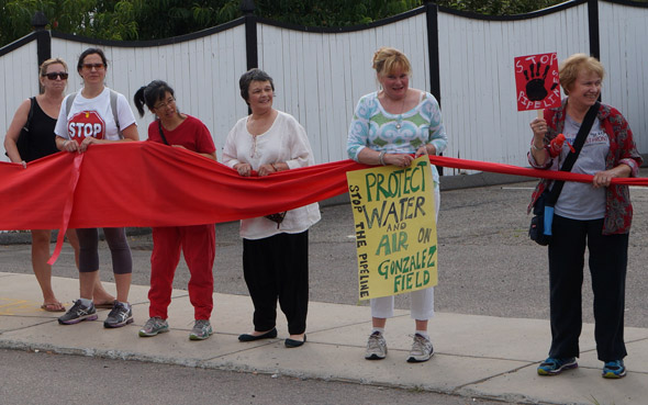 Dedham protesters