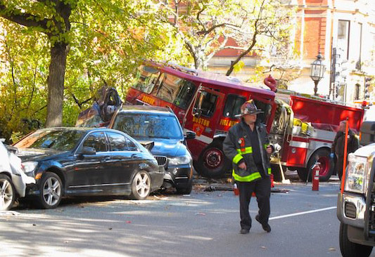 Firetruck in the Back Bay