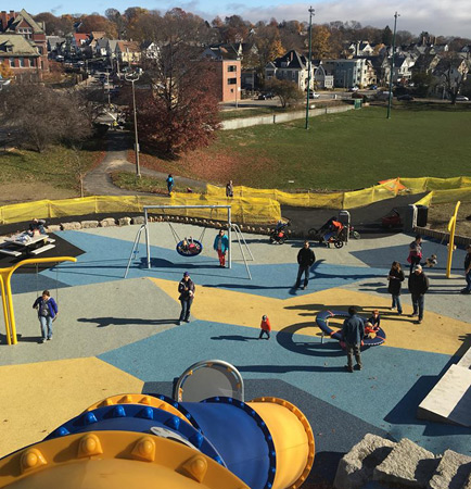 New slide in Roslindale