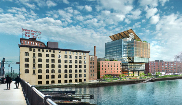 Proposed GE headquarters on Fort Point Channel