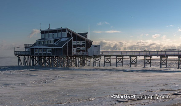 Sea smoke from Wollaston