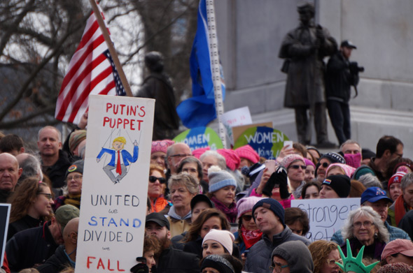 Putin puppet protest