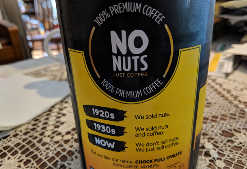 Chock Full o' Nuts can