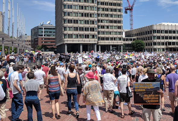 Boston immigration rally