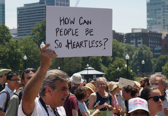 Boston immigration rally: Heartless