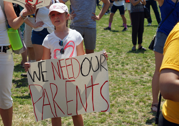 Boston immigration rally: Parents