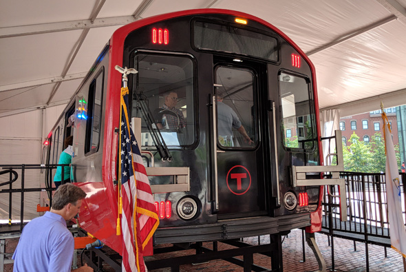 Front of a new Red Line car