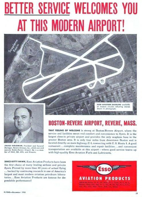 An ad for Revere Airport