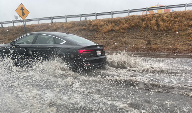 Flooded Morrissey Boulevard