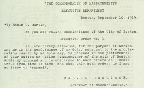 Strike notice from Coolidge