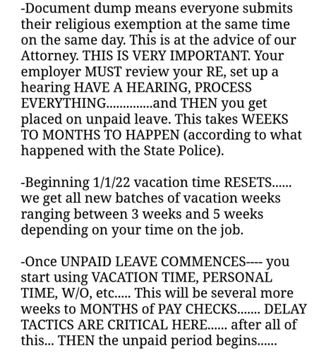 Use vacation time to still get paid