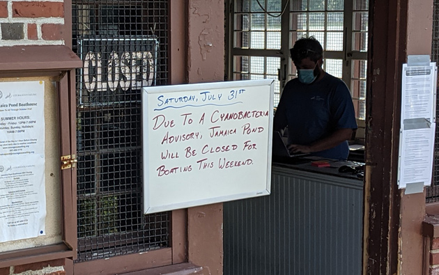 Jamaica Pond closed due to cyanobacteria