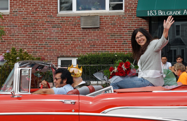 Parade mayor Vicky Elias.