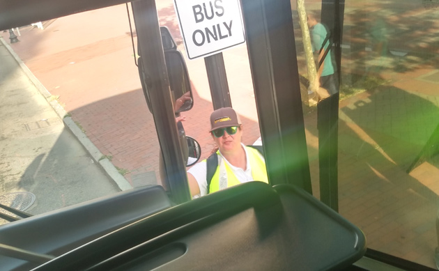 Orange Line shuttle bus dispatcher