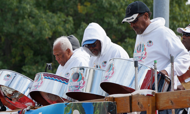 Steel drummers