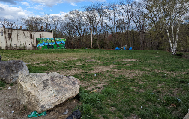 Remains of Doyle Playground, soon to be reborn as Doyle Park