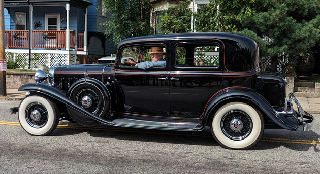 Old car with big whitewalls