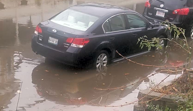 Flooding in Oak Square