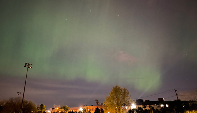 Aurora over Medford