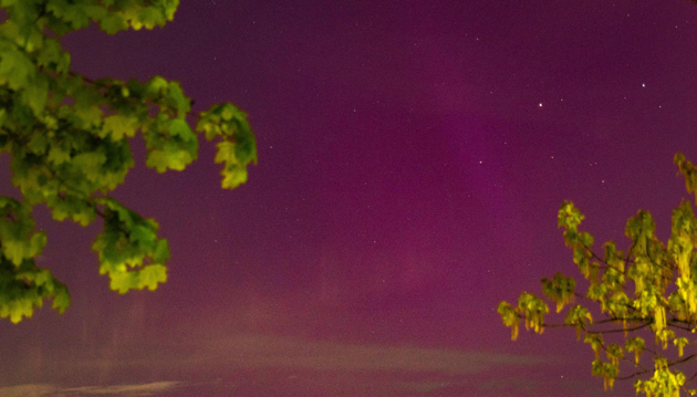 Aurora over Roslindale