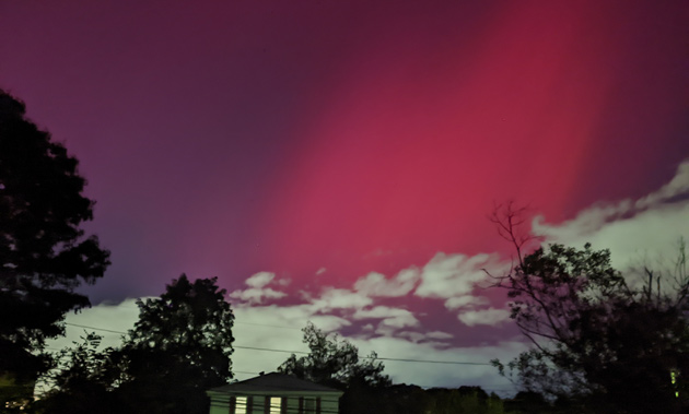 Aurora over Roslindale