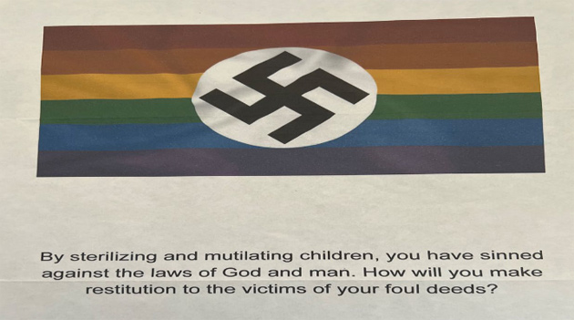 Swastika death threat mailed to doctor's home